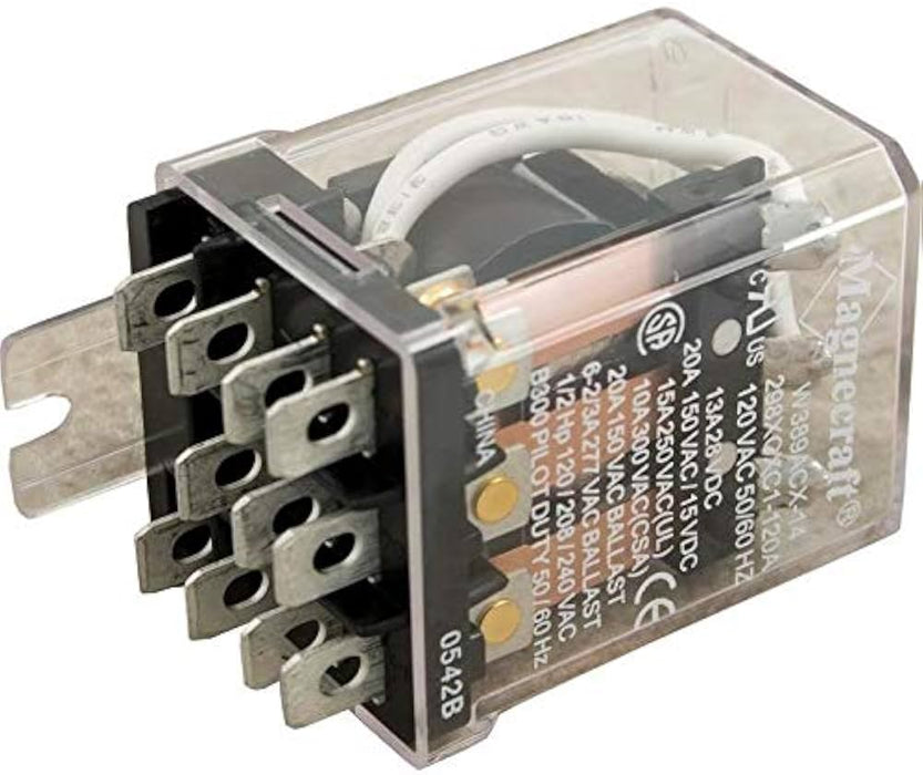 Raypak, Relay 3PDT 120VAC (K3). 009689f.